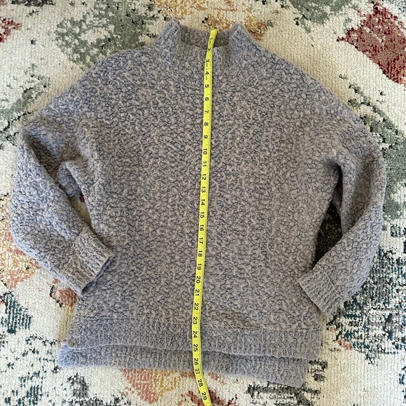 Gray Oversized Cowl Neck Sweater - Picture 5 of 15